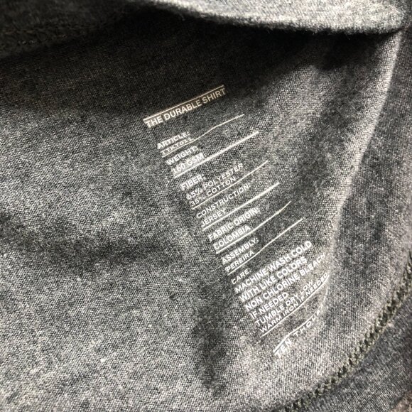 Ten Thousand Durable Shirt Mens Small Dark Gray Short Sleeve Performance Workout - Picture 6 of 9